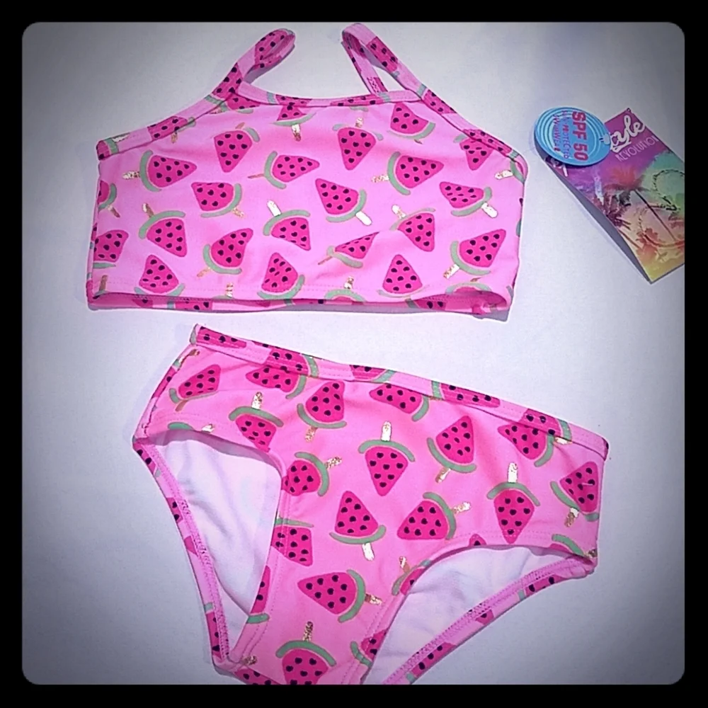 Freestyle Swimsuit Girls Size 24 months Toddler Bikini Pink Watermelon